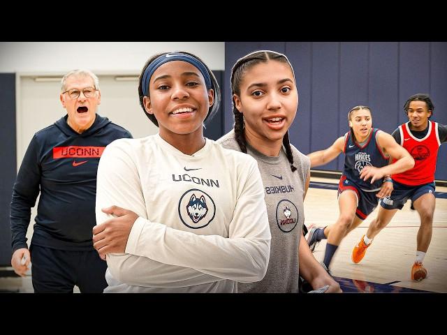 24 Hours With UConn Womenβs Basketball feat. Kelis Fisher & Azzi Fudd!