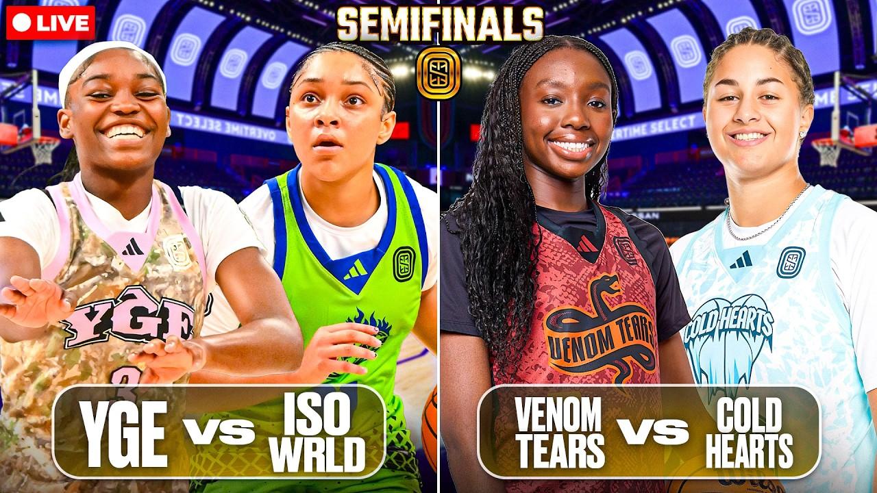 Juju Watkins Pulls Up To Watch Top HS Hoopers BATTLE! Overtime Select Semifinals Live